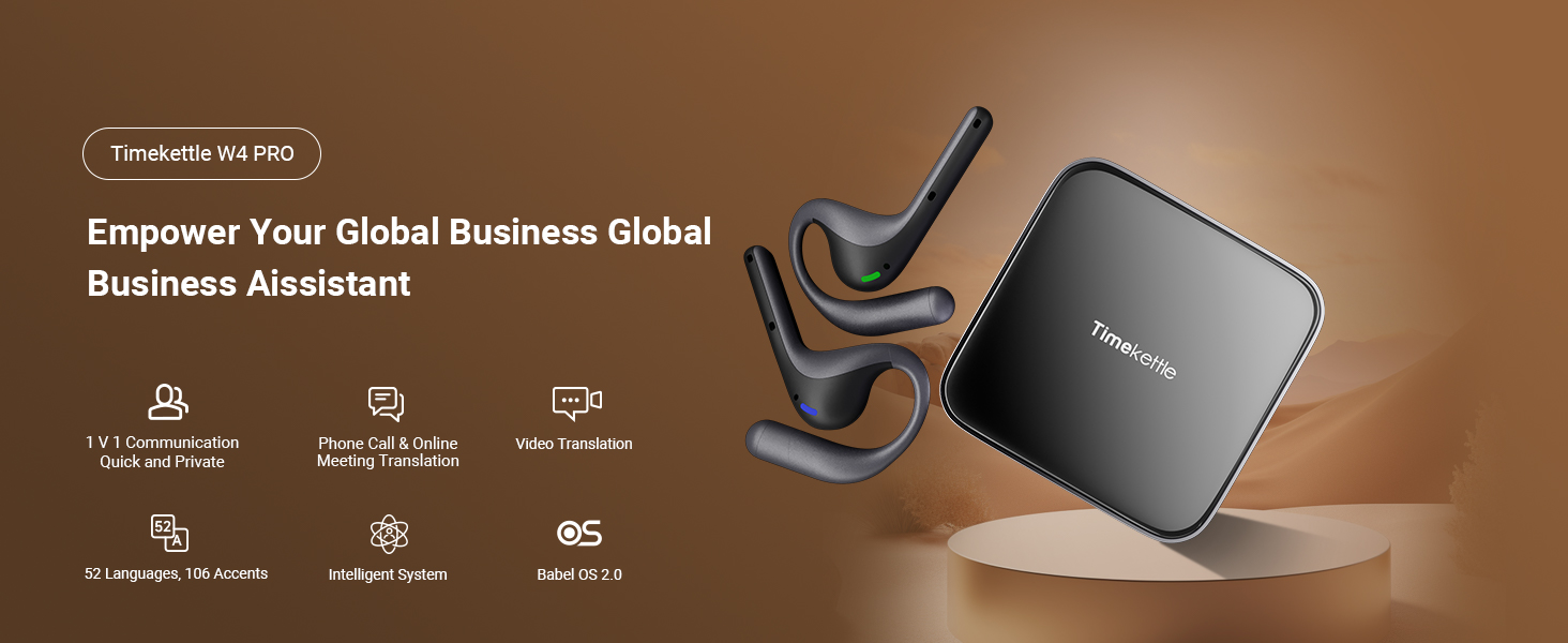Amazon.com: Timekettle W4 Pro AI Interpreter Earbuds, Real-Time