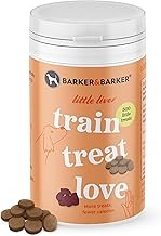 Barker and Barker Little Liver Dog Training Treats - 500 Tasty & Healthy Treat Pot - Grain Free, Low Calorie, High in Protein & B Vitamins, No Artificials - 100% Human-Grade for Puppies & Small Dogs