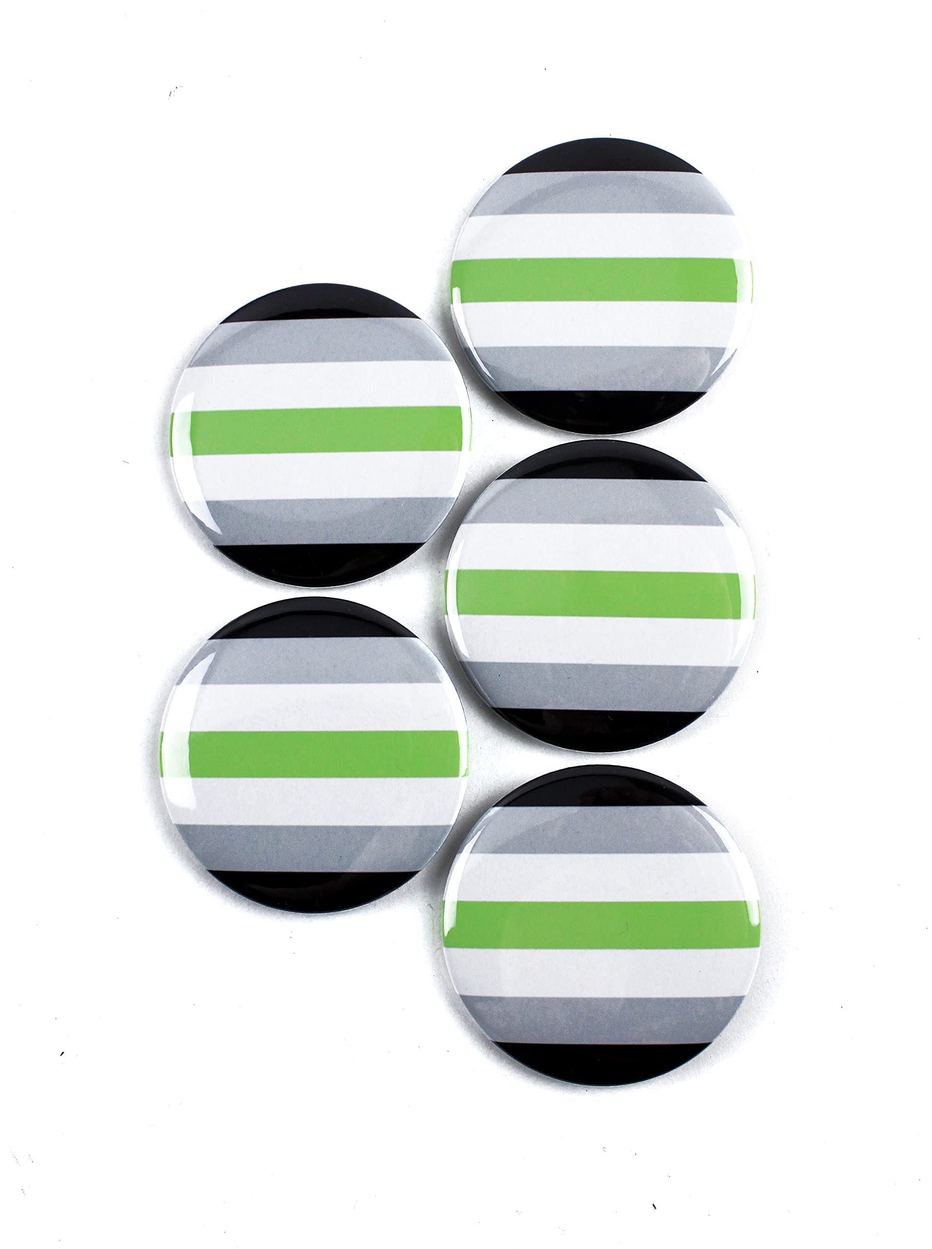 LGBTQ+ Community Pride Flags Pinback Buttons - 2.25 Inch Round