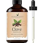 Handcraft Blends Clove Essential Oil - Huge 4 Fl Oz - 100% Pure and Natural - Premium Grade Essential Oil for Diffuser and Aromatherapy, Skin, Massage, Candle and Soap Making Fragrance