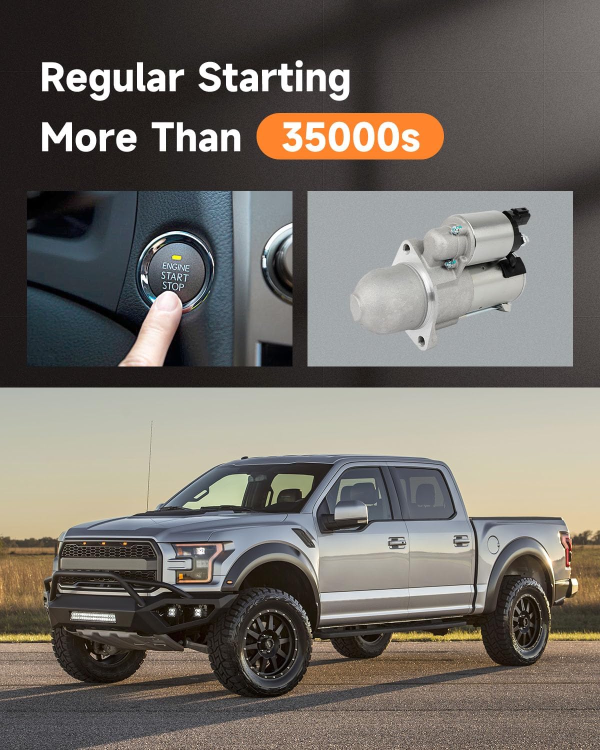 OCPTY starter motor 17989 Starter Replacement for Rondo L4 (07-09), Optima L4 (06-09), Magentis L4 (06-09), Forte Koup L4 (10-10), Forte L4 (10-10), Sonata L4 (06-09), Genesis Coupe L4 (10-13)