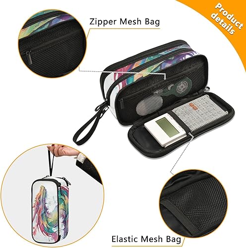 Vista 42 de Estuche para lápices de fútbol y fútbol, estuche grande para lápices para niños y niñas, compartimentos con cremallera, gran capacidad, papelería