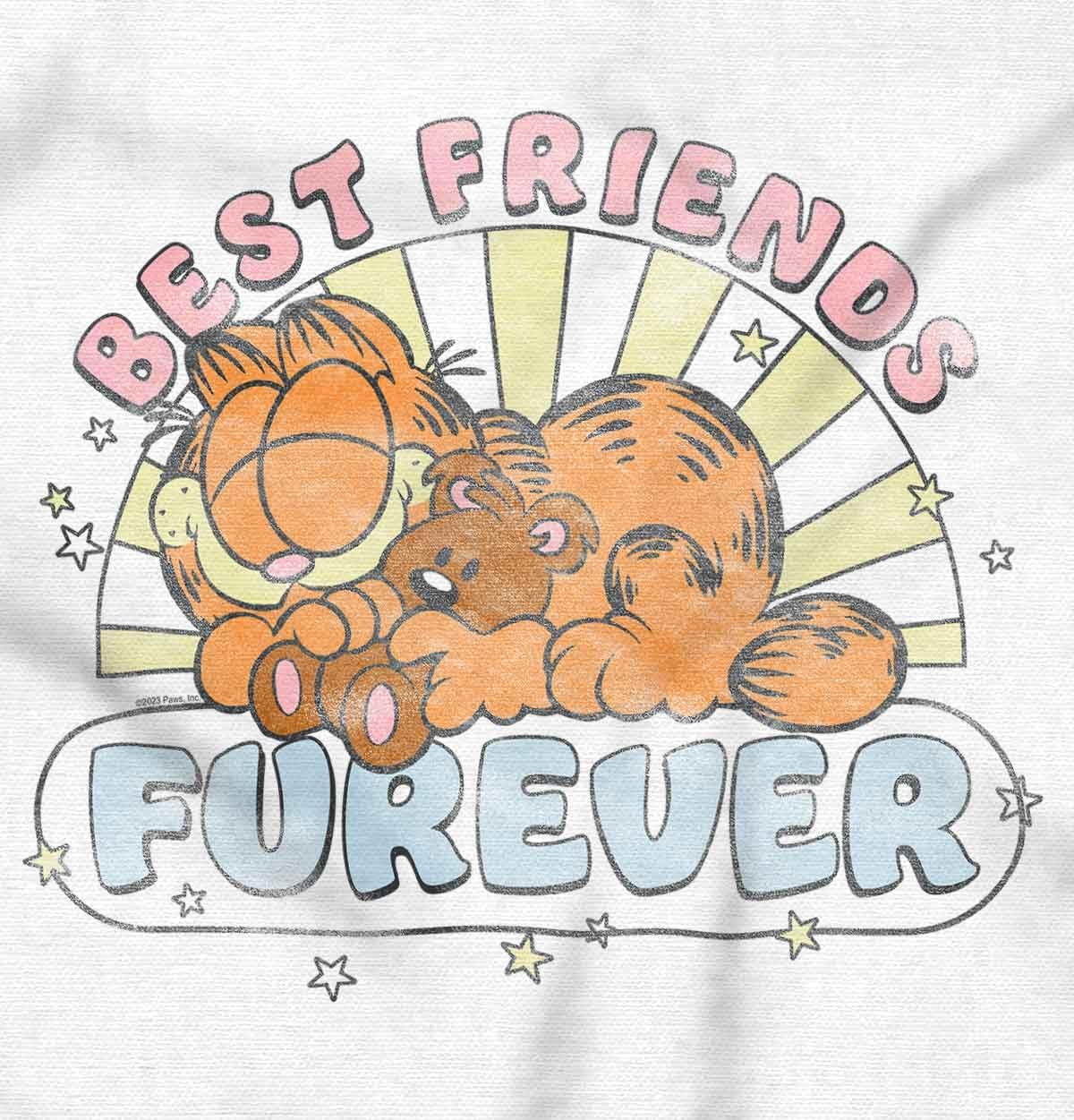 Brisco Brands Garfield Cartoon Best Friends Forever Baby Romper Boys or Girls