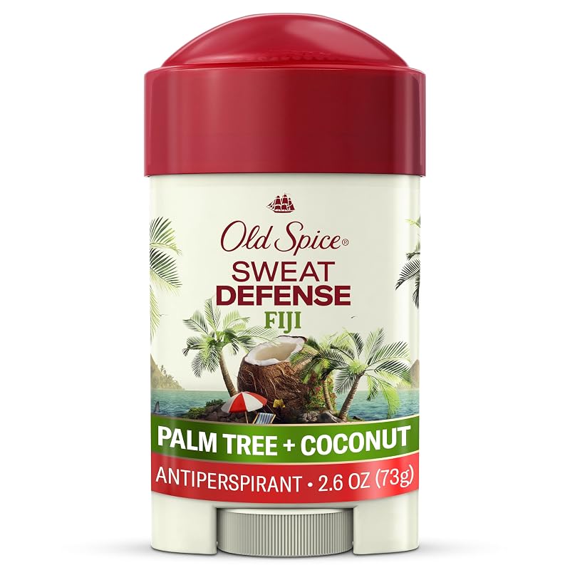 Desodorante antitranspirante Old Spice Fiji com fragrância de palmeira e coco, sólido macio, 74 g