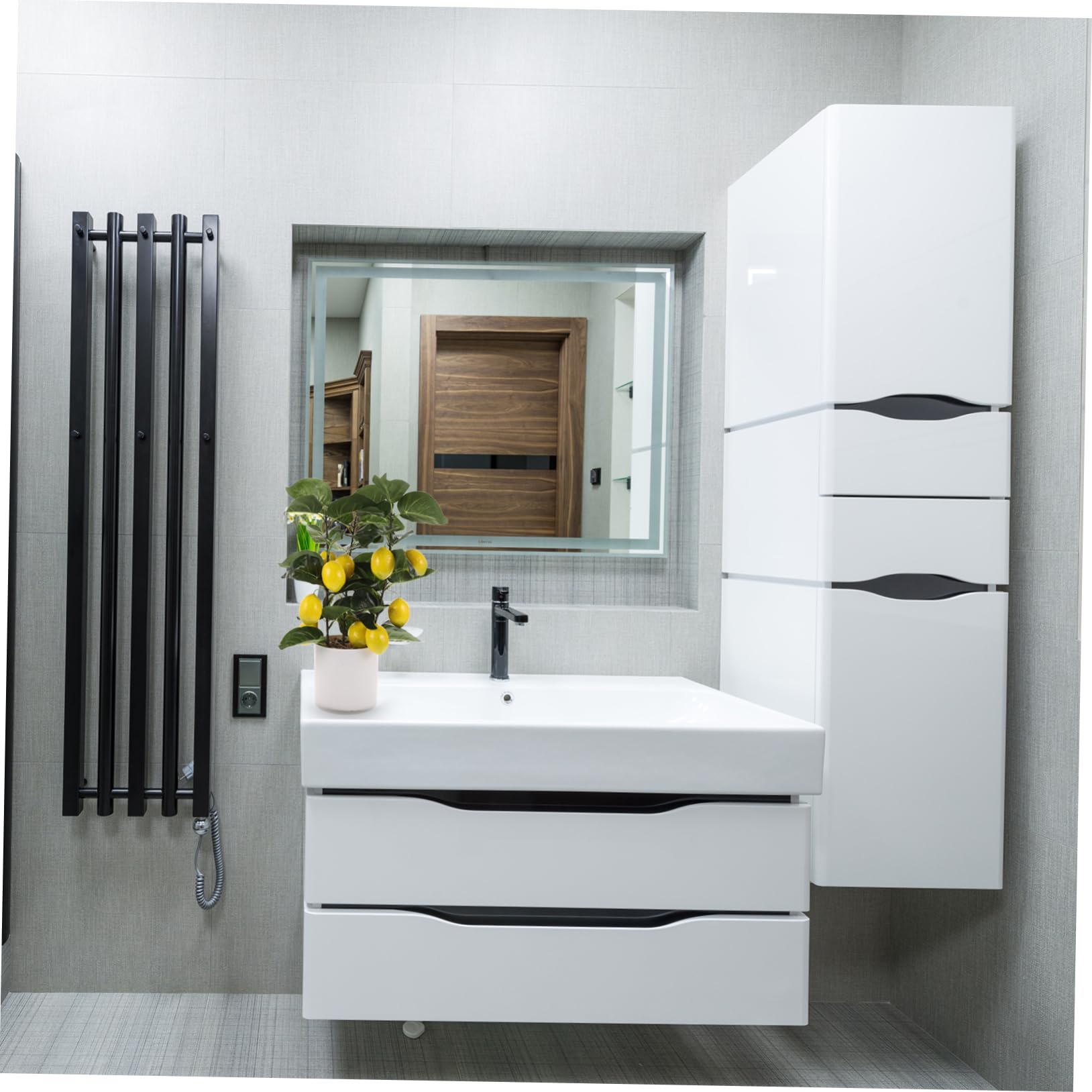 Unomor Simulated Lemon Tree Faux Plants for Table Fake Small Plant Fake Potted Plant Mini Potted Plants Fake Decorative Plants Pot Fake Bonsai Ornaments Bonsai Figurine Realistic Bonsai