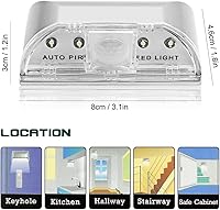 Vista 4 de SENHAI 2 Pack Keyhole Light, Infrared IR Wireless Door Lock Lamp, Auto Sensor Motion Detector, 4 LED Bulbs