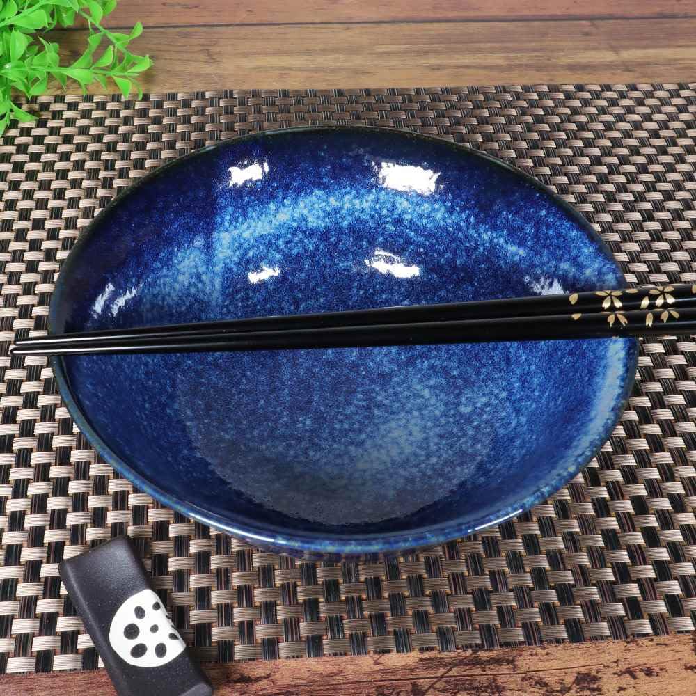 Amazon | 食器 どんぶり 丼 ラーメン 蕎麦 うどん/窯変紺ラーメン丼