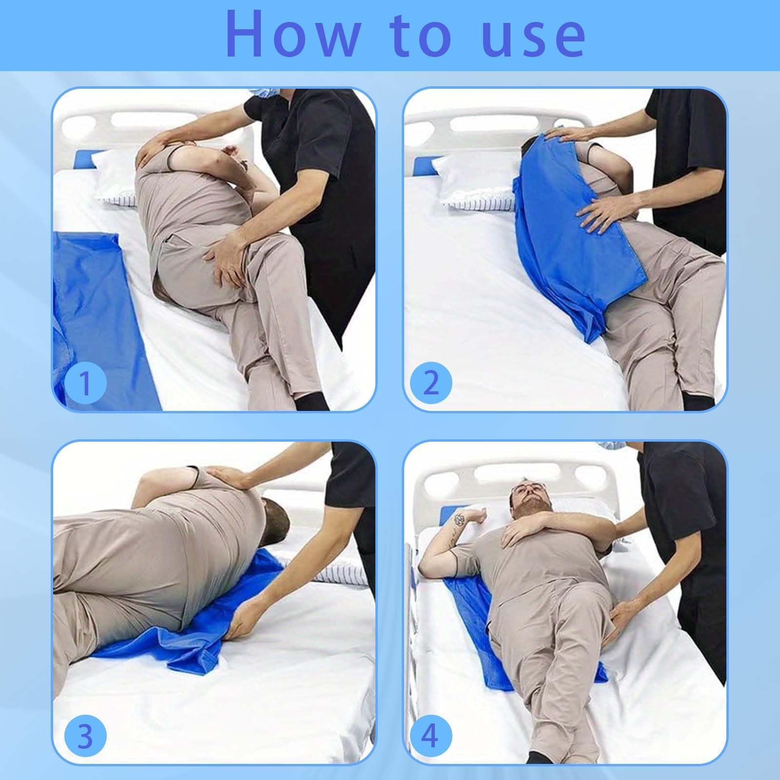 75x95cm Coperta di trasferimento riutilizzabile,Cuscinetto di Trasferimento Riutilizzabile,Telo da Letto Trasferimento,Telone tubolare scorrevole,Foglio scorrevole per pazienti