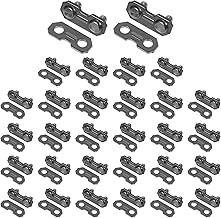 30 Sets 3/8 (0.375") Chainsaw Master Chain Repair Links Connector, Chainsaw Chain Repair Kits Accessories, Stainless Steel Saw Chain Repair Kits, Chainsaw Master Link Repair Preset Straps