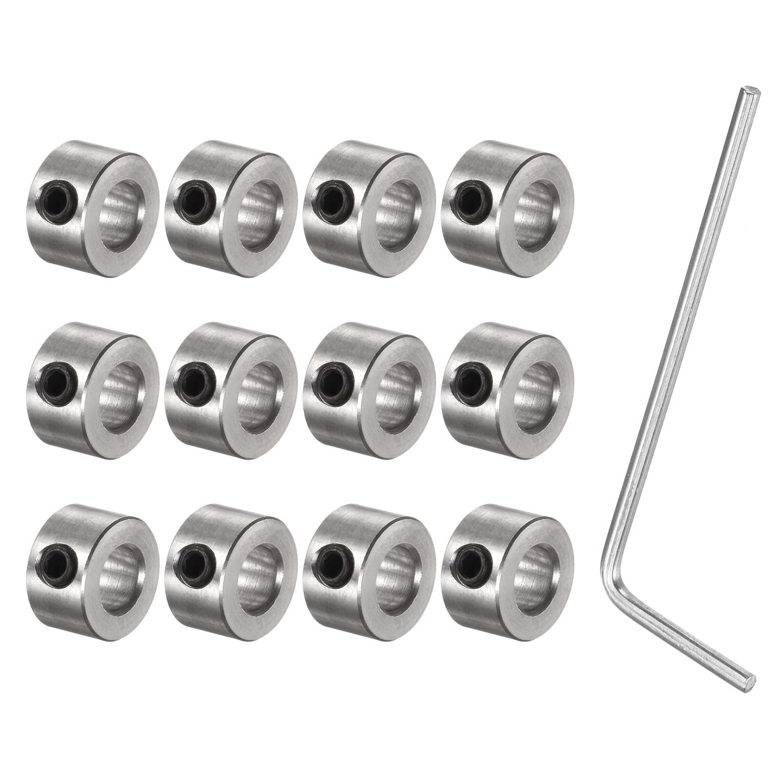 Stainless Steel Shaft Collars - 12 Pack -8