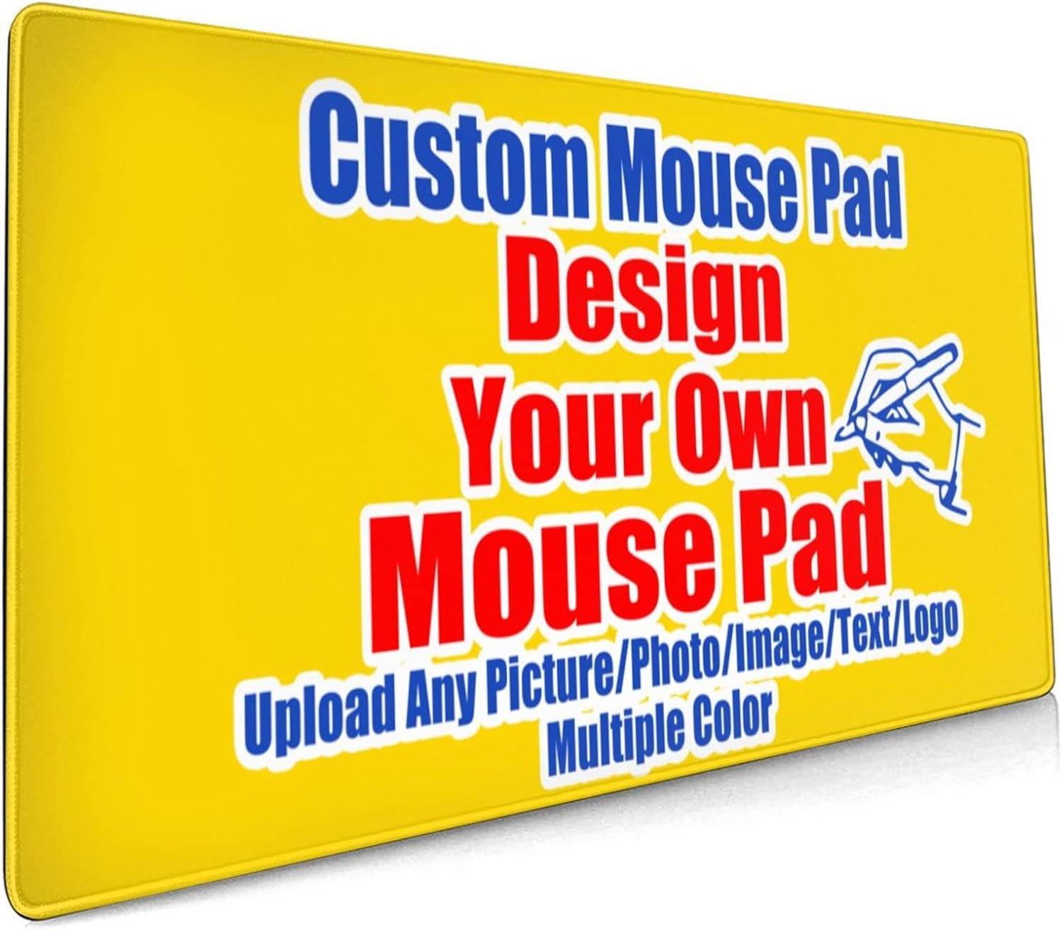 35.4x15.7 inch Personalized Custom Mouse Pad - Add Pictures, Text, Logo, Design Your Own Customized Mousepad - Gaming Office Mousepad Gold