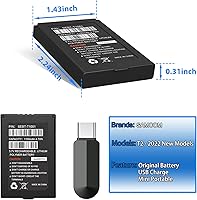 Vista 3 de SAMCOM Batería de repuesto GMRS Radios bidireccionales, compatible con Walkie Talkies T2 de mano 1100mAh GMRS para adultos de largo alcance, 1