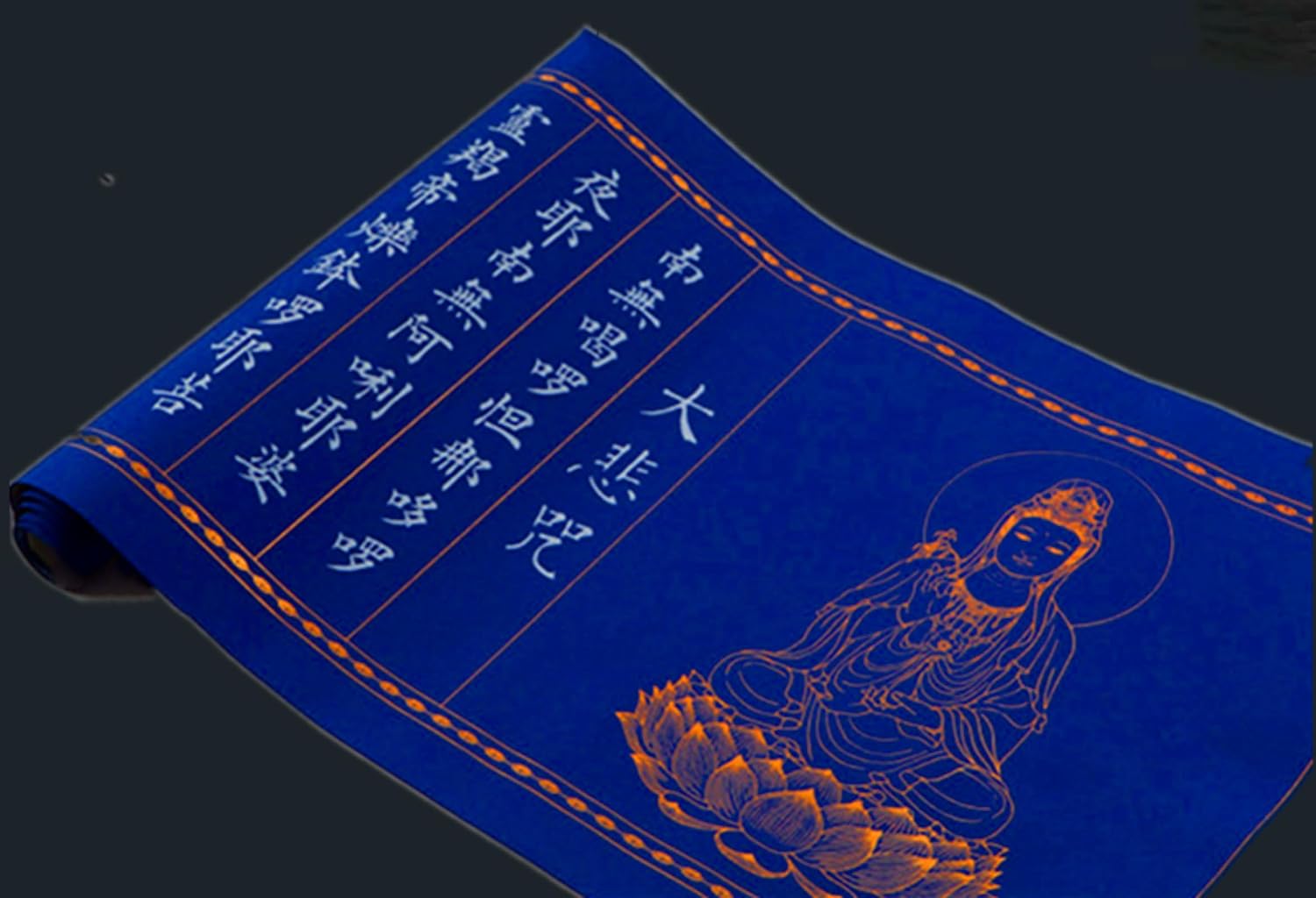 LEEDJUINE Tracing Book Great Compassion Mantra Buddhist Scriptures Handwritten Calligraphy Long Scroll Copybook
