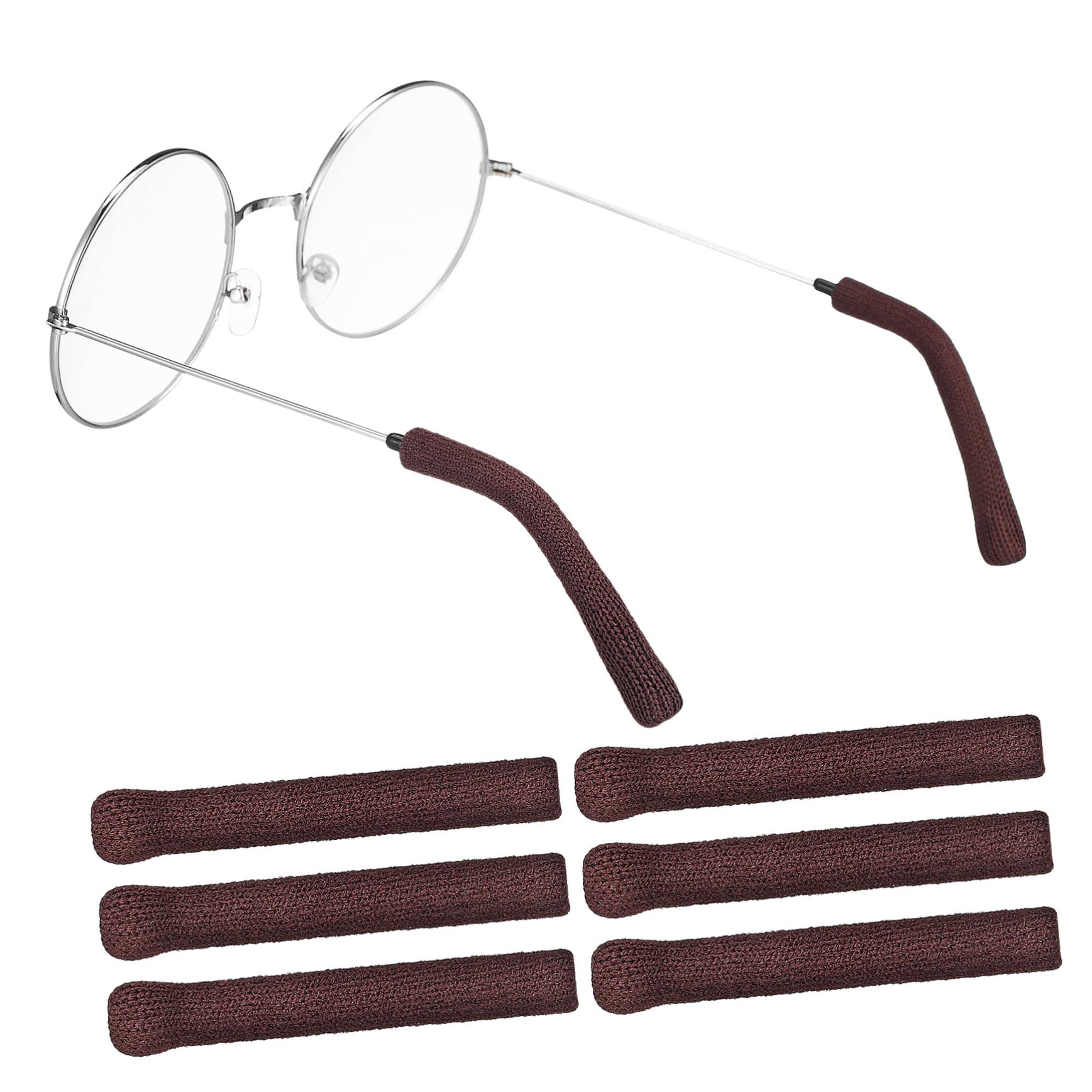 Ciieeo 5 Ensembles Couvre Bras Antidérapants Pour Lunettes De Protège Brins Accessoire Pour Fixation De Lunettes 3 Paires*5