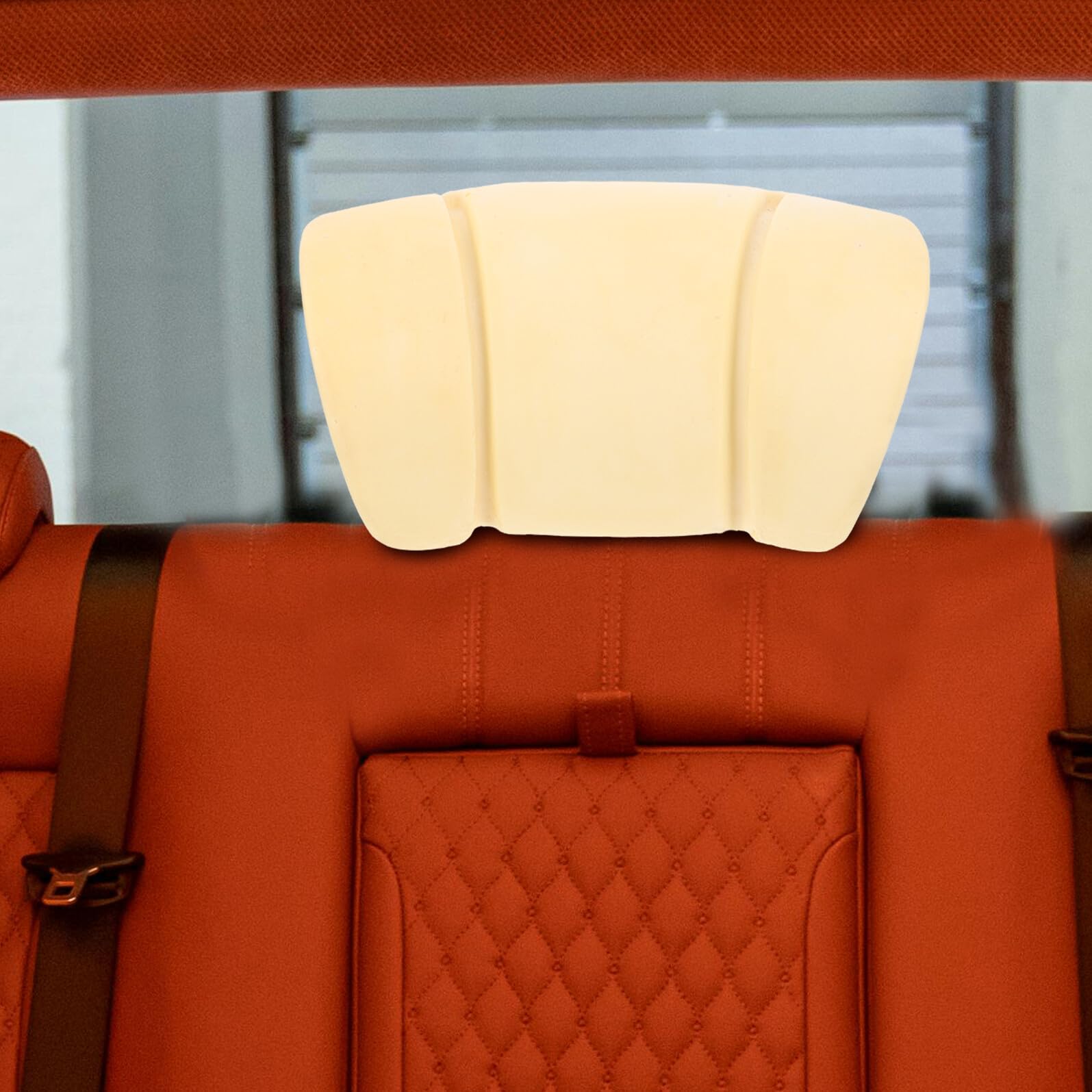 NUOBESTY Coussin D’Appui-Tête en Mousse de Rechange pour Siège de Voiture et Camping-Car Insert Ergonomique Tube en Fer Soudé sans Housse Confortable et Solide Adapté aux Déplacements