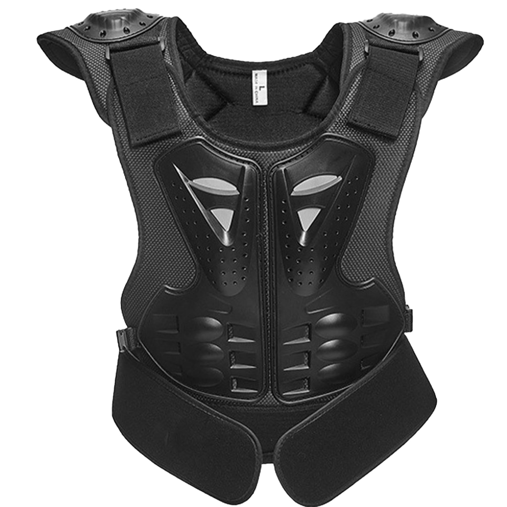 Equipo de protección para niños 8-12 - Chaleco reflectante 3D con armadura corporal para moto de cross y equitación - Anticaída