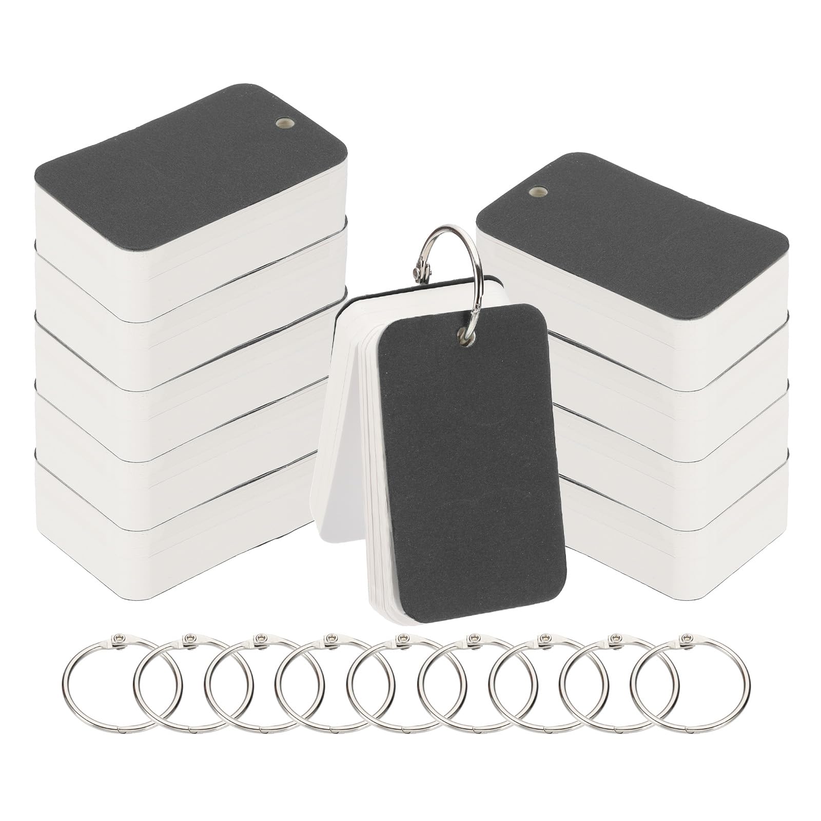 PATIKIL Blank Index Cards with Ring
