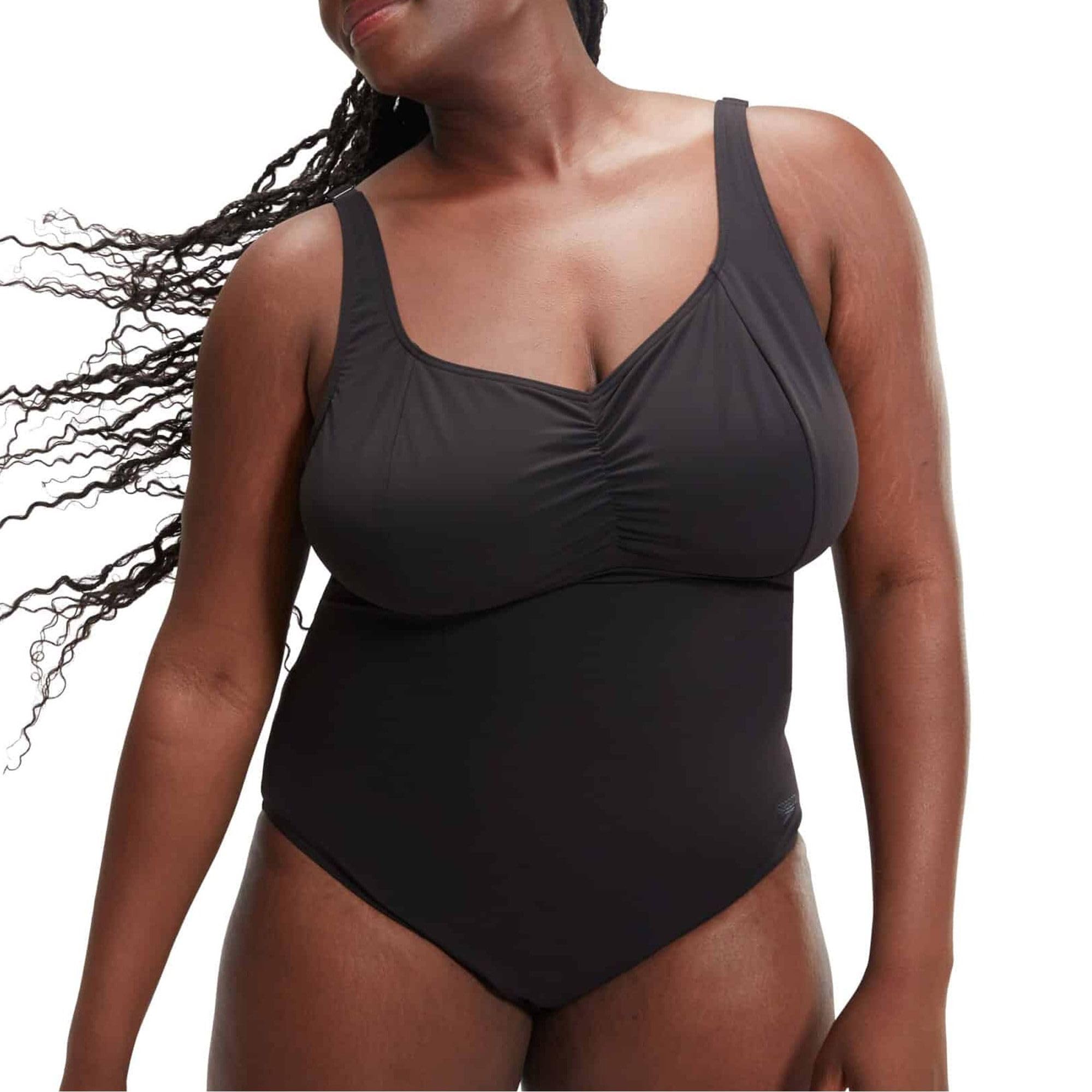 Speedo Black Shaping Aquanite Swimsuit - /Plus Size - Uk Size 48