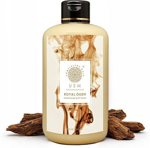 USM Mahabaleshwar Royal Oudh Body Wash for Women 300ml Refreshing Shower Gel for men Deep Cleansing Liquid Soap
