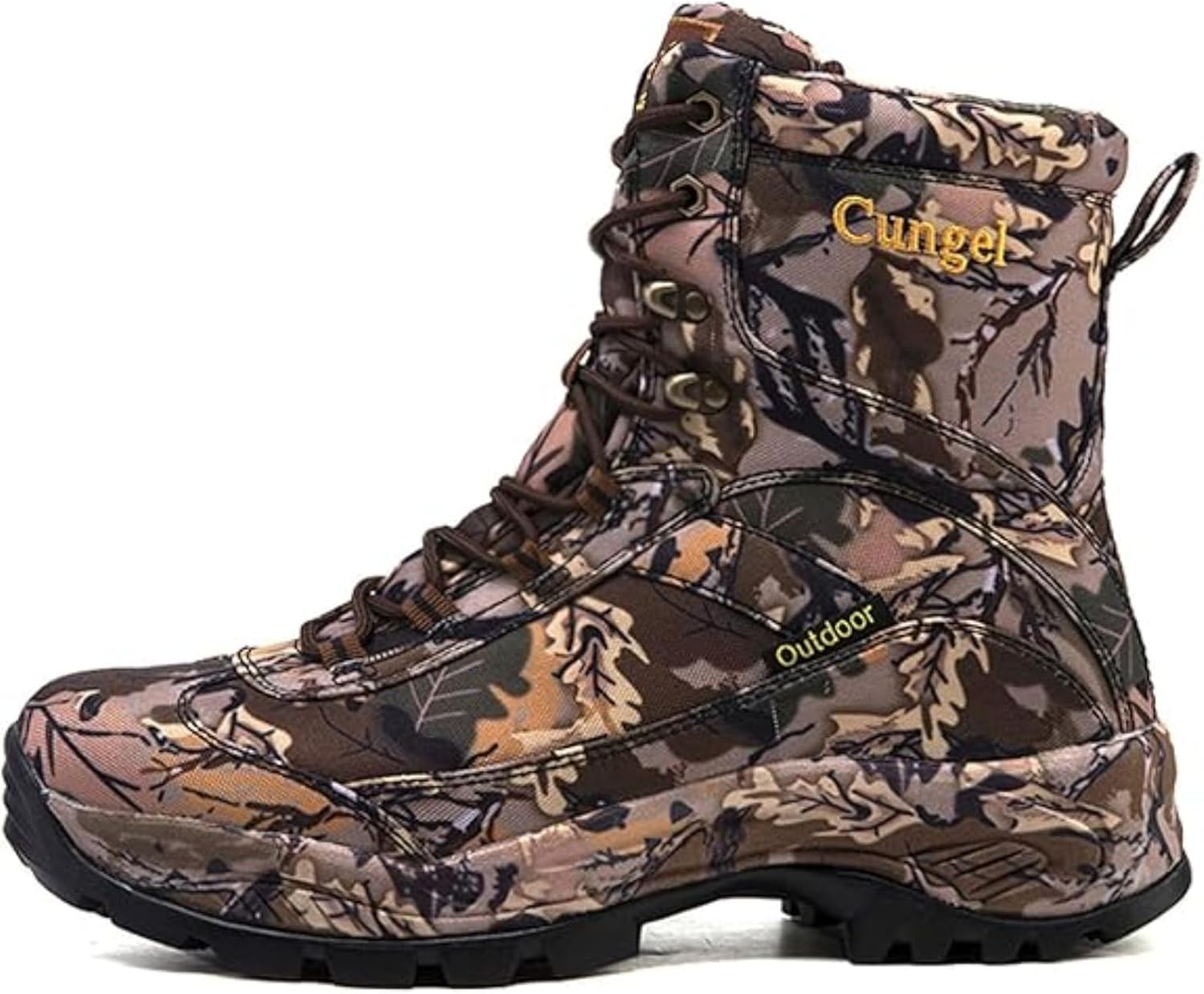 Men's Hunting Boot 8-INCH Camouflage Timber Waterproof Hunter Shoes Forest Boots Jungle Anti-Slip Lightweight Breathable Durable Fishing Hiking Working Field Hunting