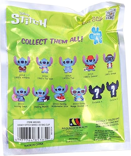 Miniatura 2 de Disney Lilo & Stitch Series 4 3D Foam Bag Clip | One Random
