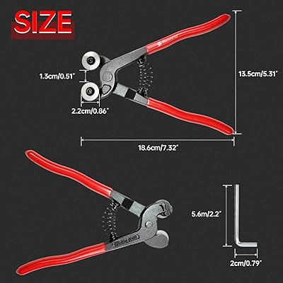 12Pcs Mosaic Tools Set, Heavy Duty Wheeled Glass Mosaic Nippers And Tile Cutter Pliers With