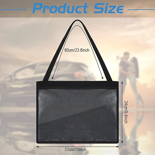 Miniatura 2 de Cunno 12 soportes para placa de matrícula con correa para colgar, bolsas de plástico para prueba de conducción, bolsas de plástico para automóvil,