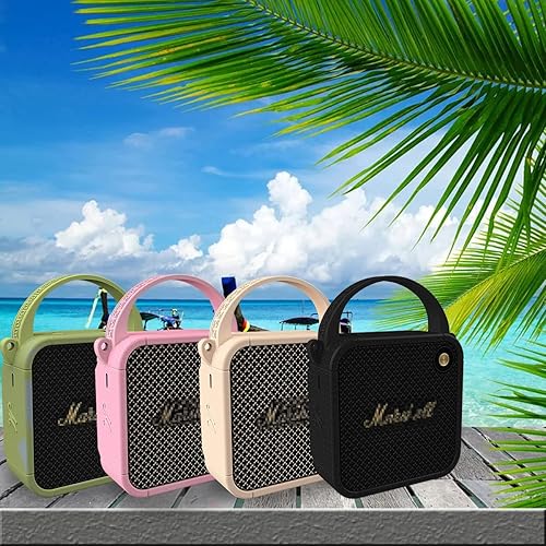 Miniatura 5 de JCHPINE Funda de silicona para altavoz Bluetooth portátil Marshall Willen, funda protectora para accesorios de altavoz portátil Marshall Willen