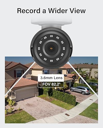 Miniatura 7 de ANNKE 4 kits de cámara de seguridad con cable de 2MP 1080P 1920TVL, cámaras CCTV HD TVI complementarias para exteriores, visión nocturna IR, carcasa