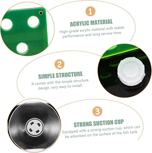 Miniatura 6 de balacoo Soporte fluorescente para acuario soporte de coral verde soporte de ventosa