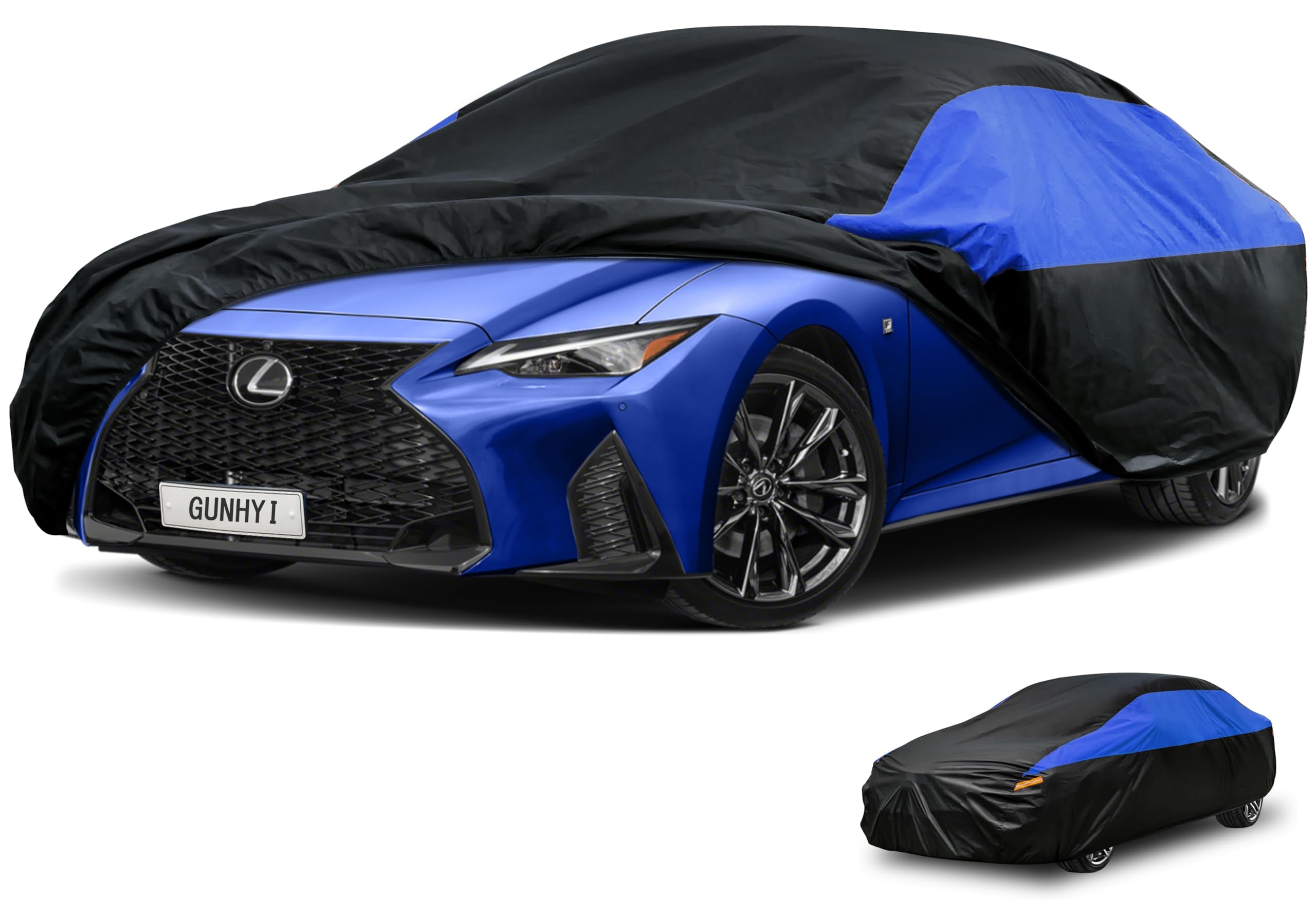 GUNHYI Lexus Car Cover Custom Fit Lexus is IS200 IS250 IS300 IS350 (2005-2014) Waterproof All Weather, Lightweight Full Exterior Cover Outdoor Sun UV Rain Dust Snow Wind Protection.