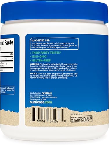 Miniatura 4 de Nutricost Organic Shiitake Mushroom Powder 8oz - 100% Organic Certified, Gluten Free, Non-GMO