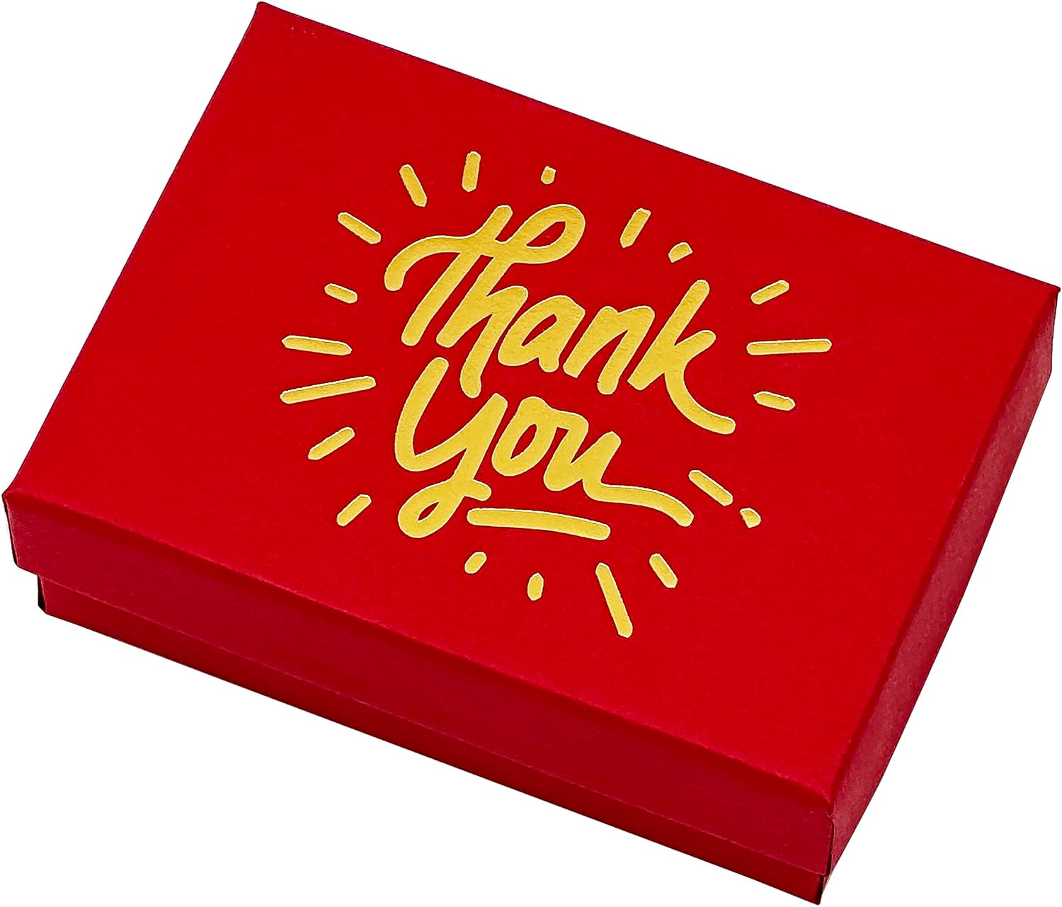 TheDisplayGuys 10pc Cardboard Gift Boxes with Lids and Paddings - Thank You