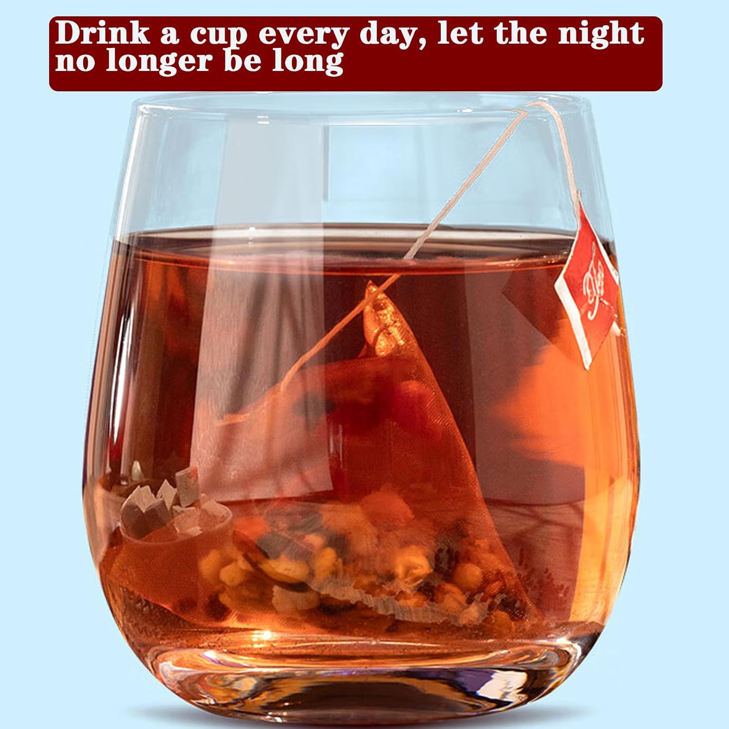 Sour Jujube Kernel Lily Poria Cocos Tea Bags Good Night Sleep Tea Combination of Lily, Rose, Mulberry, Licorice,Lotus seed, Polygonatum and Jujube Chinese Herbal Tea 酸枣仁 酸枣仁茶 酸枣仁茯苓百合茶 助眠安神 250g/8.82oz 32bags