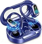 Wireless Earbuds, Bluetooth 5.4 Headphones Sport, LED Display Bluetooth Earbuds with ENC Noise Canceling Mic, 50H Stereo Wireless Headphones with Earhooks, IP7 Waterproof Ear Buds for Running/Workout