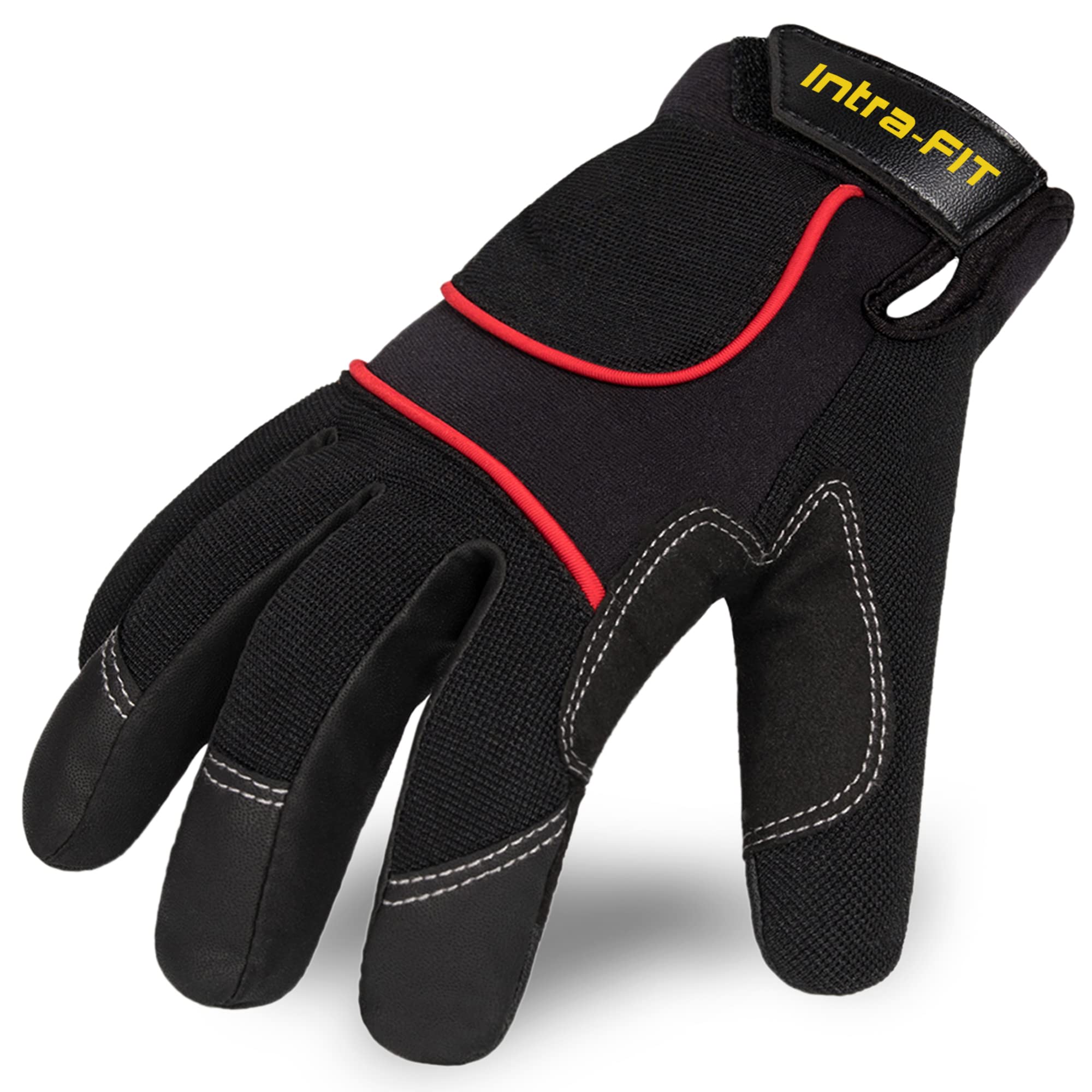 1 par de guantes de trabajo de protección para el trabajo EN388 CE, guantes de construcción de piel sintética