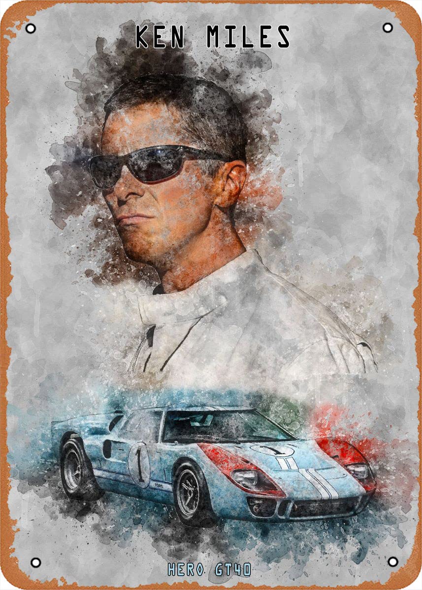 Amazon.com: Cars In Movies Collection Ken Miles Poster 8x12 Inch