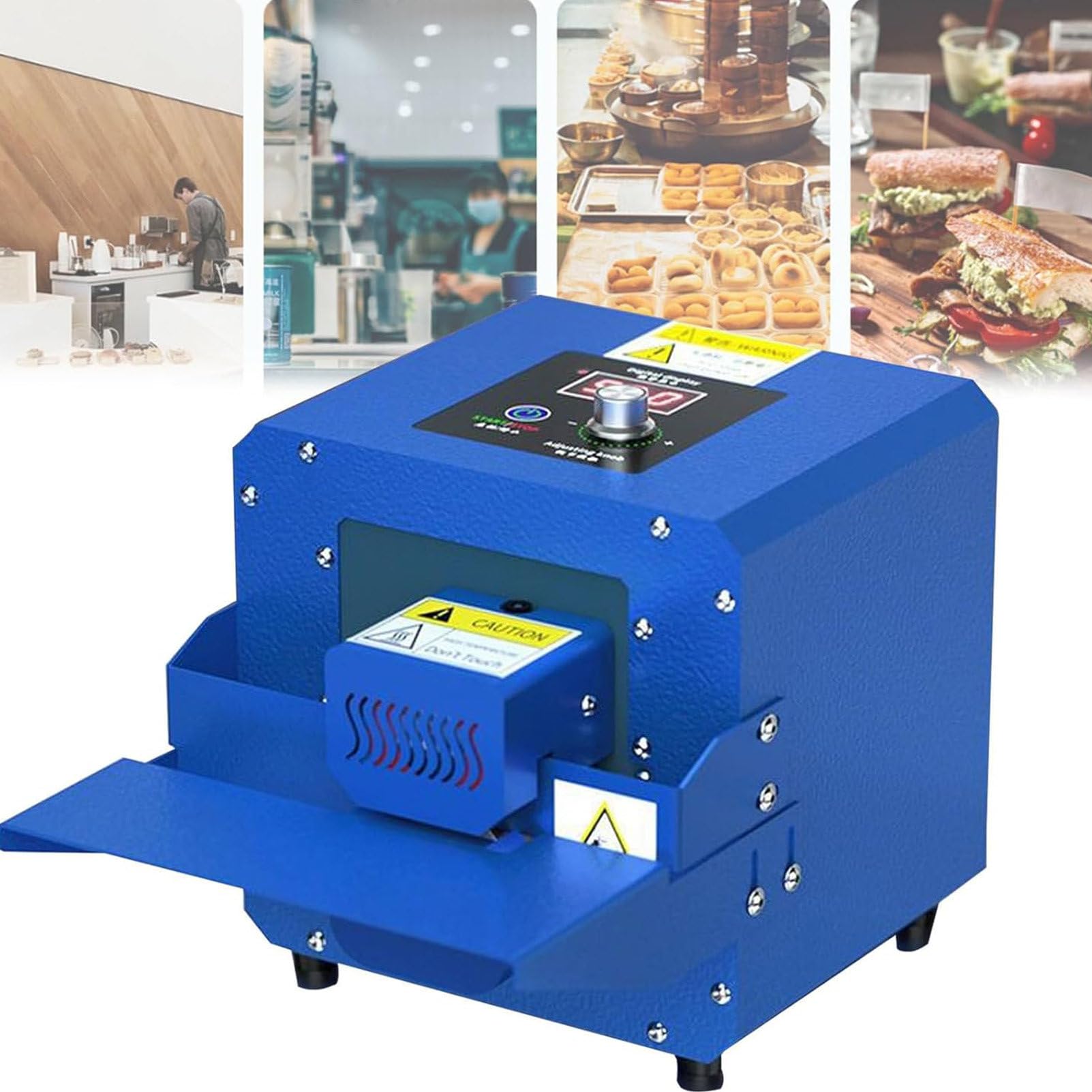 Selladora térmica automática de Bolsas de plástico, selladora de Banda Continua de 5 m/min, envasadora automática de Alimentos, selladora Industrial, para Tiendas de Bebidas y desa