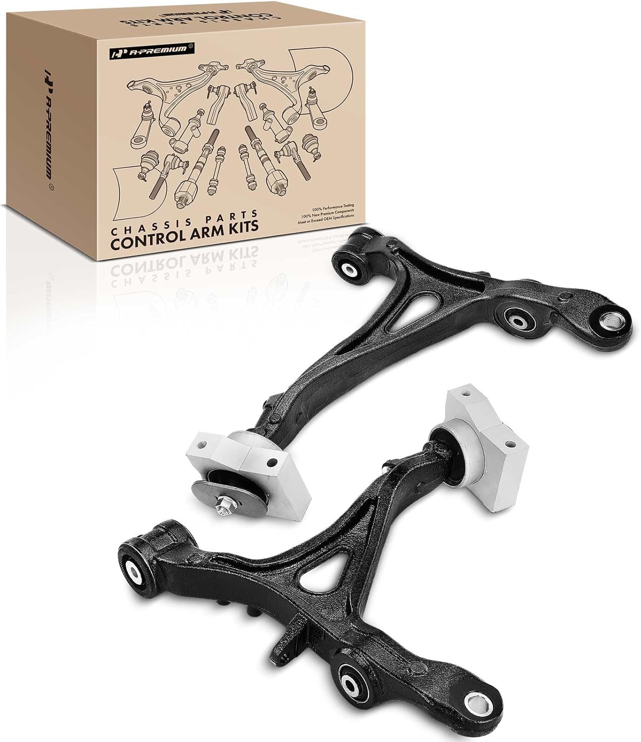 A-Premium 2 x Front Lower Control Arm, with Bushing, Compatible with Acura TL 2009 2010 2011 2012 2013 2014