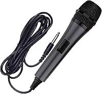 Vista 1 de Karaoke USA Micrófono dinámico profesional M187 (cableado), negro