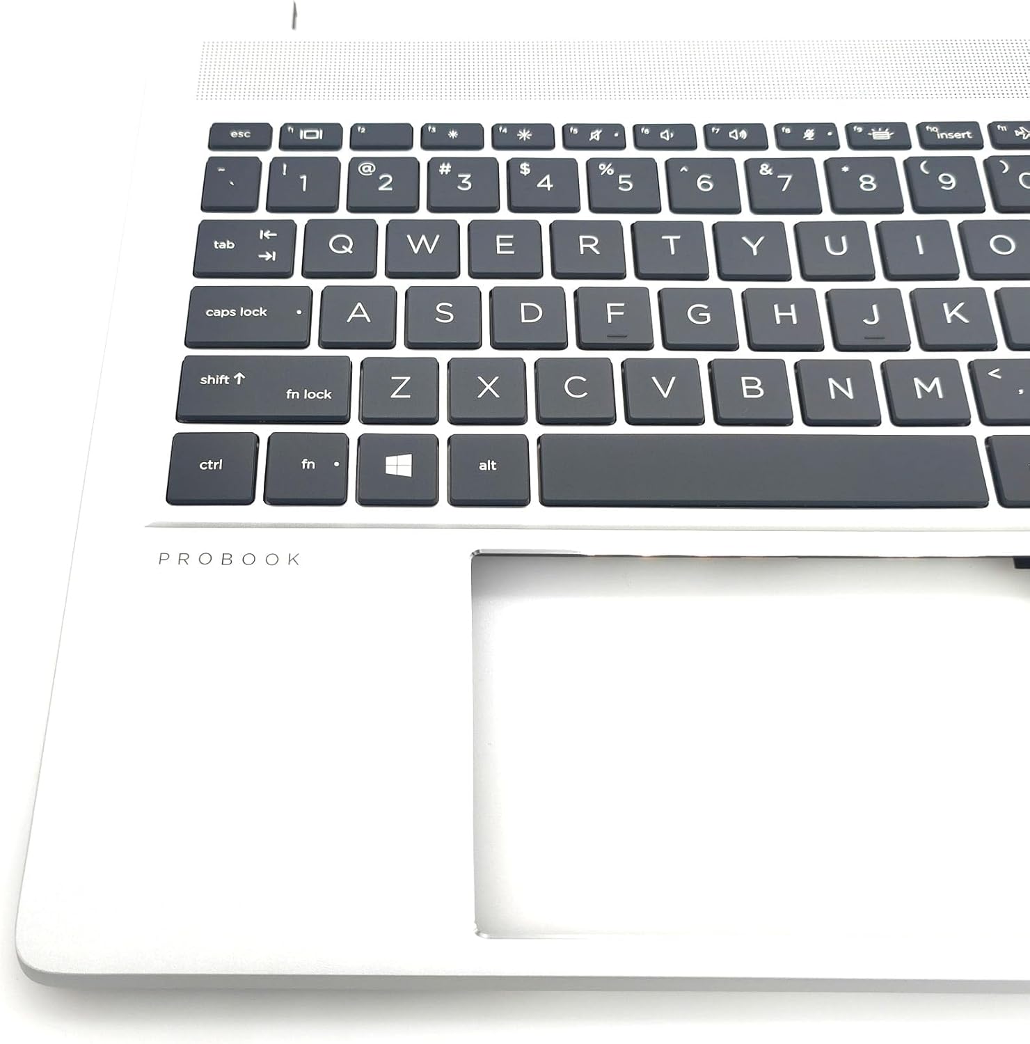 Replacement Upper Case Palmrest for HP Probook 450 455 G9 Series Laptop Backlit Keyboard Assembly Top Cover N01933-001 Silver