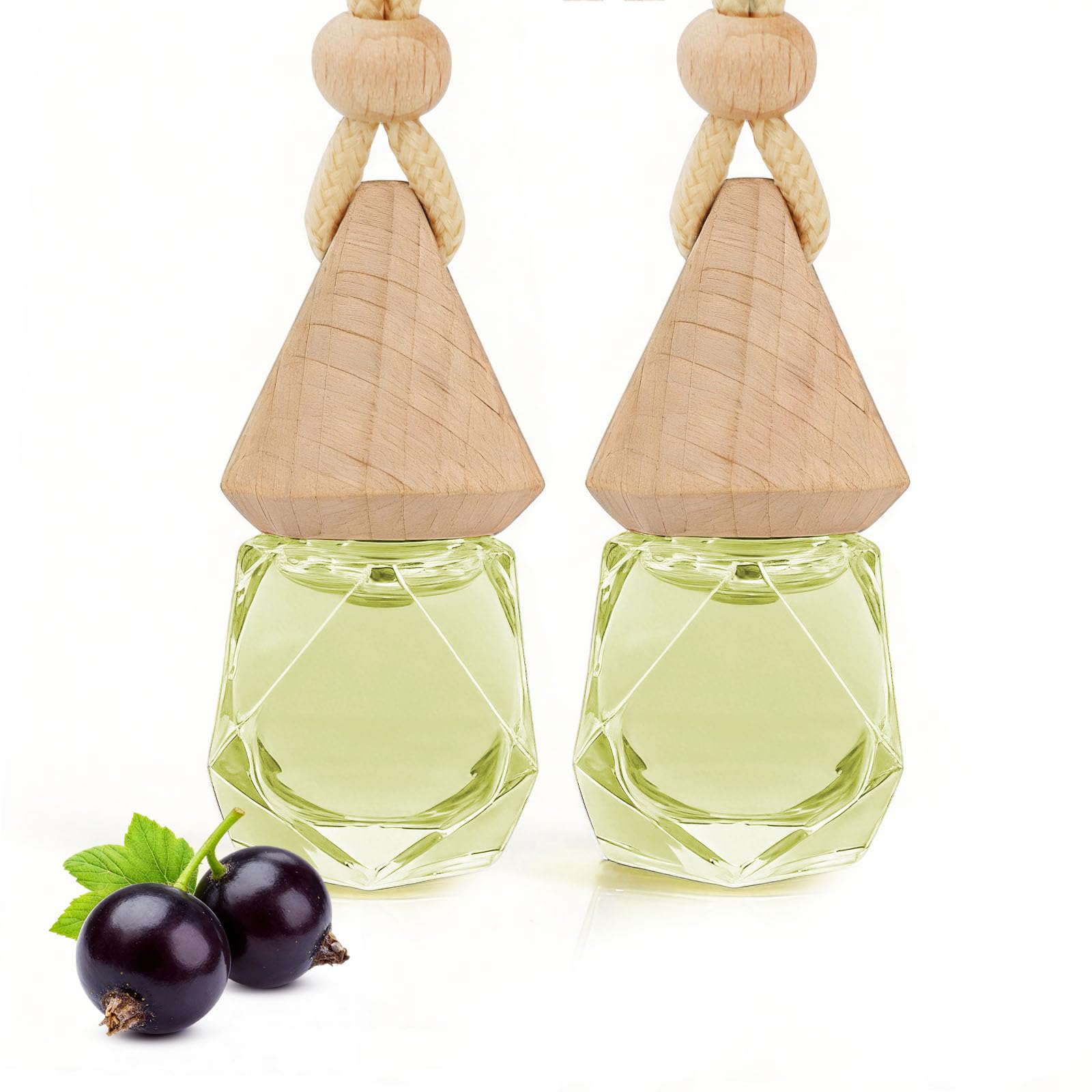 Autoduft Jasmin-Zeder 2 Pack, Duftbaum Auto Aufhänger Diffusor mit Clip für Lüftungsgitter, Natürlicher Langanhaltender Auto Lufterfrischer innenraum, Autoparfüm set für Männer Frauen Geschenke