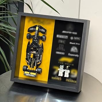 iLuane Display Wallboard for LEGO Speed Champion The Movie APXGP Team Race Car 77252 Toy Blocks, Adult Collectibles Wall Mount, Room or Office DecorNo Car Included