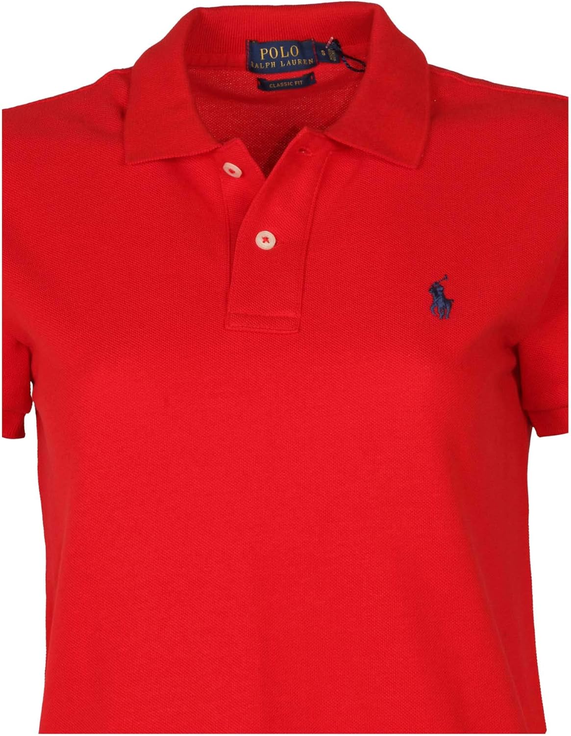 Ralph Lauren Polo Women's Classic Fit Mesh Polo Shirt (RL2000 Red, Small) - Image 2