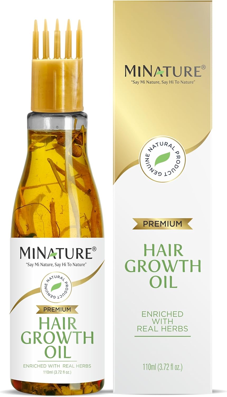 mi nature Hair Growth oil Enriched with 11 Real Herbs like Brahmi