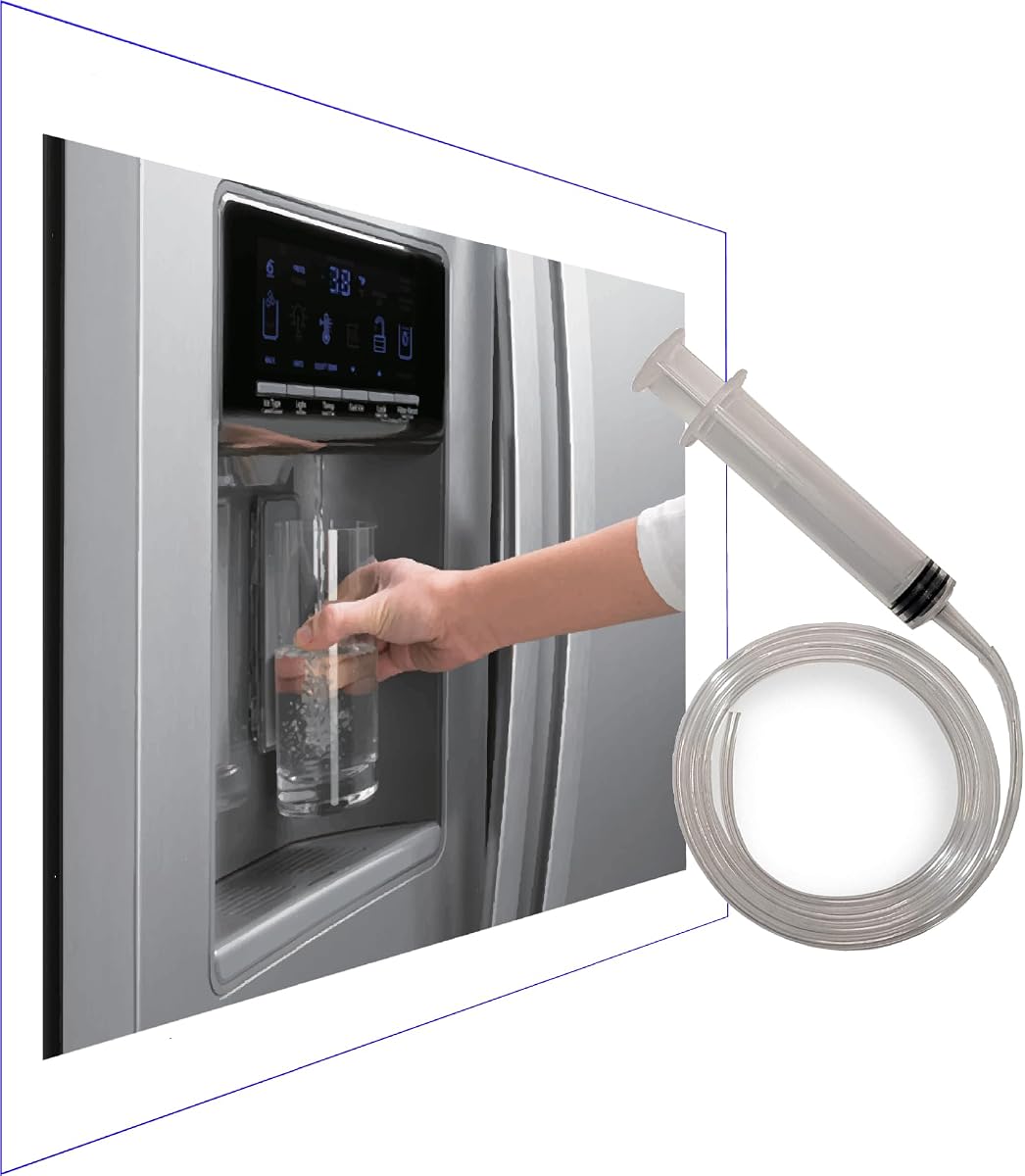 Herramienta para línea de agua congelada - 36" - Descongela rápida y fácilmente el dispensador de agua de su refrigerador - Descongele la línea de agua congelada del refrigerador en minutos
