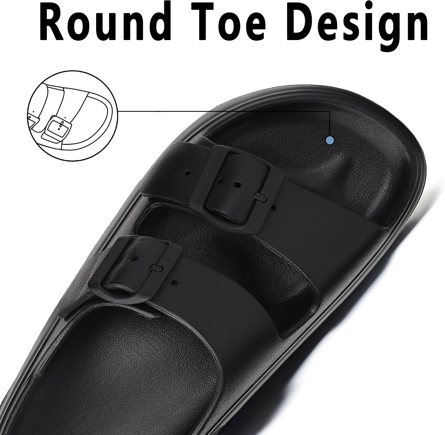 TIKVAW Women's Platform & Wedge Sandals with Arch Support for Woman Slides Comfort Lightweight Outdoor Slippers Ultra Cushion