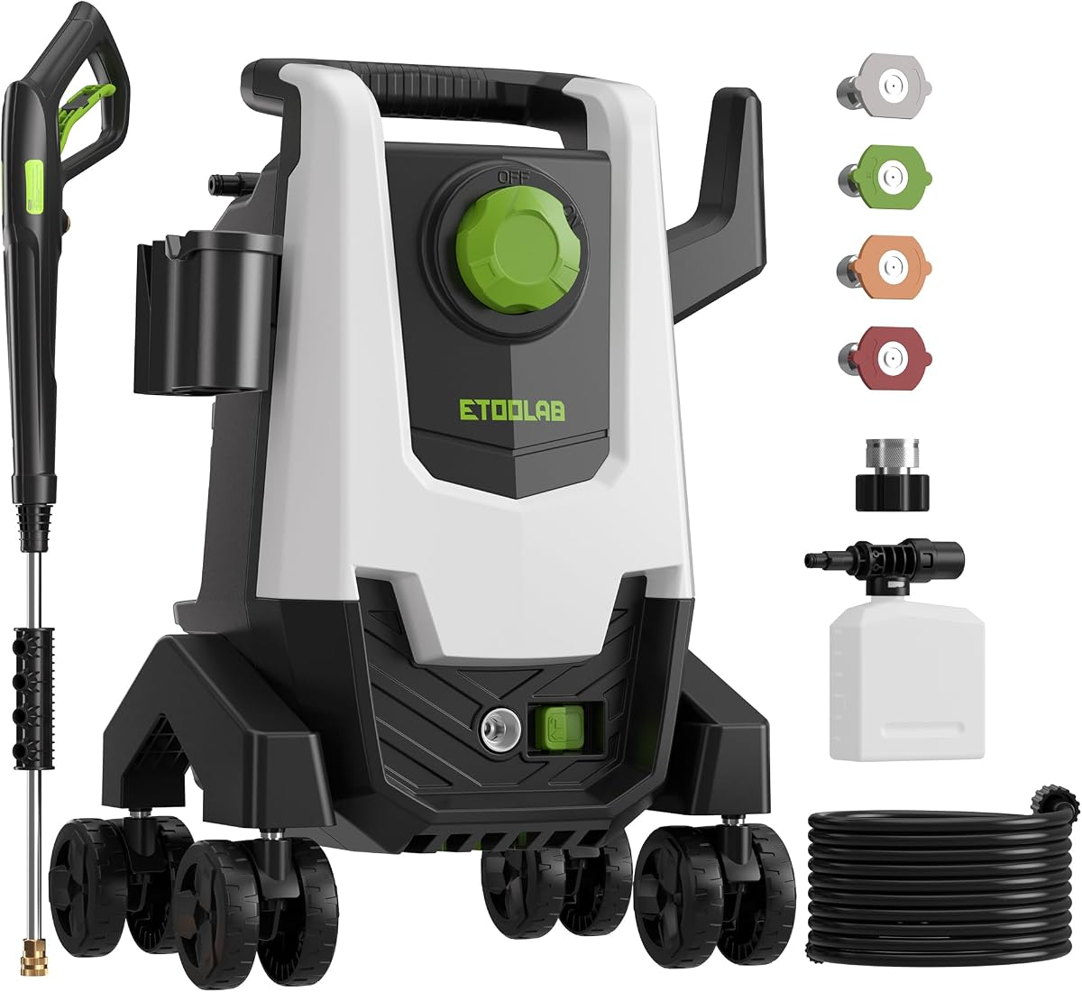 Pressure Washer, 5000PSI 3.0GPM Power Washer with Foam Cannon,4 Quick Connect Nozzles, 23FT Hose High Pressure Washer for Cars, Fences, Patios, and Driveway