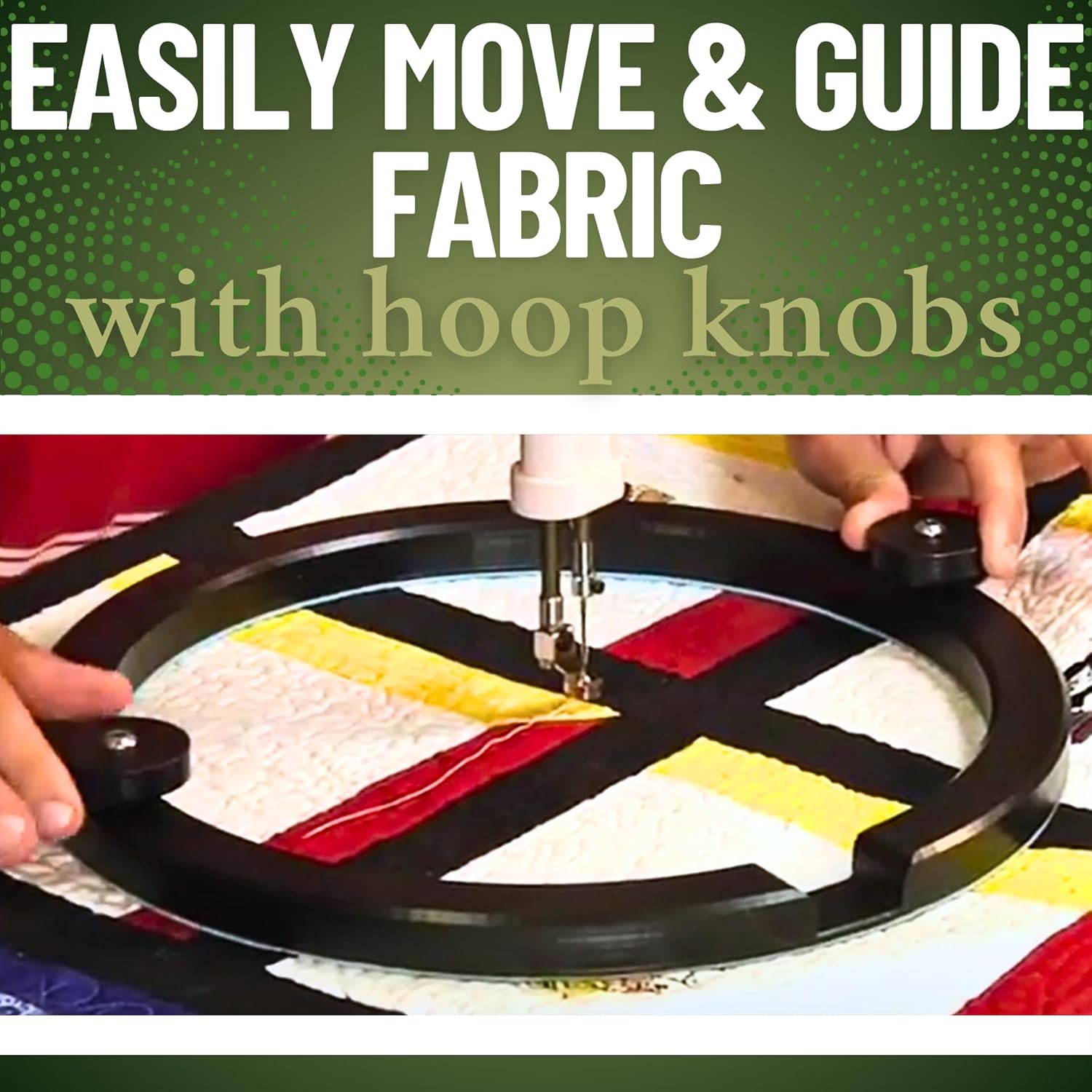 Martelli - 8" Embroidery Quilting Hoop for Sewing & Quilting - Design Embroidery Hoop - Sewing Room Supplies, notions, & Accessories - Lightweight, Easy to Store Quilt Hoop