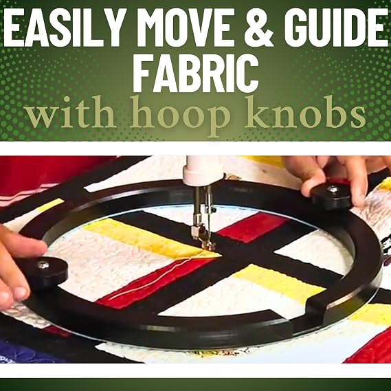 Martelli - 8 Embroidery Quilting Hoop for Sewing & Quilting - Design Embroidery Hoop - Sewing Room Supplies, notions, Accessories - Lightweight, Easy to Store Quilt Hoop